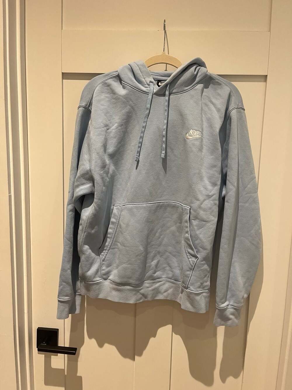 Nike Sportswear Club Fleece Pullover Hoodie in Light Blue